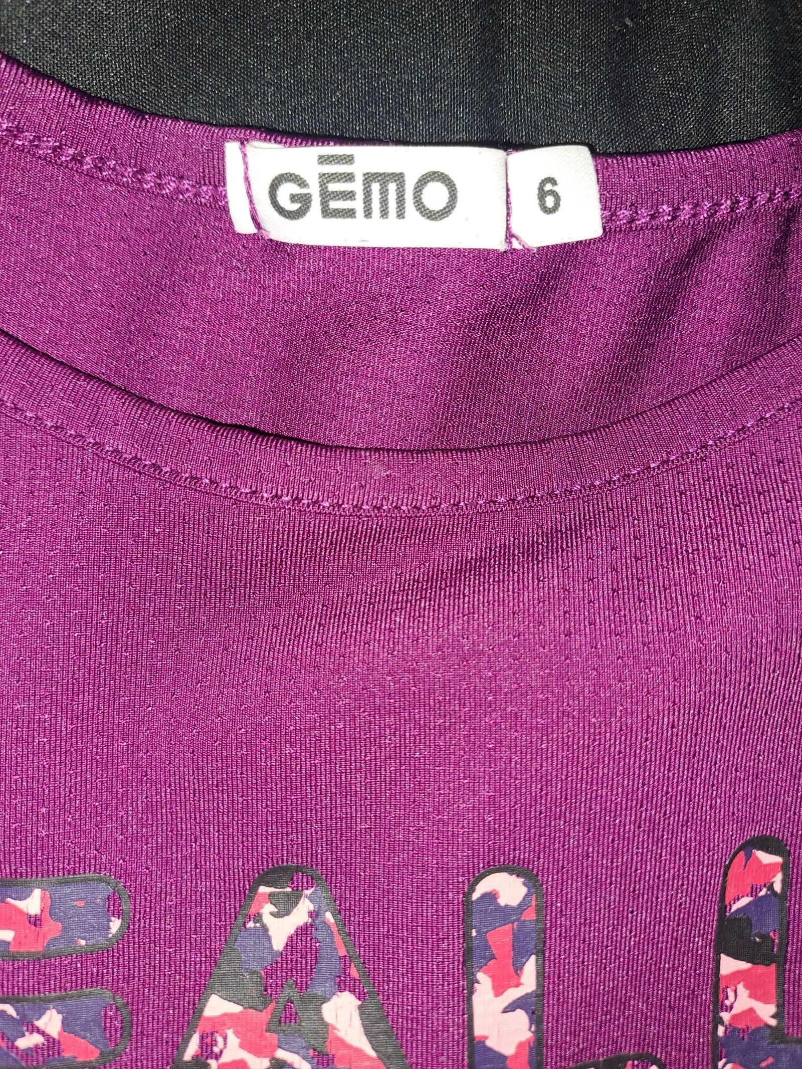 Camiseta violeta gemo 6 anos – photo 2